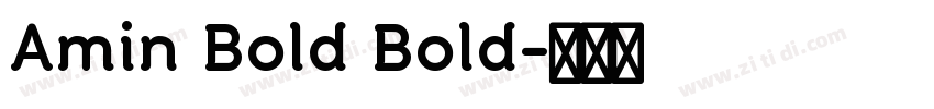 Amin Bold Bold字体转换